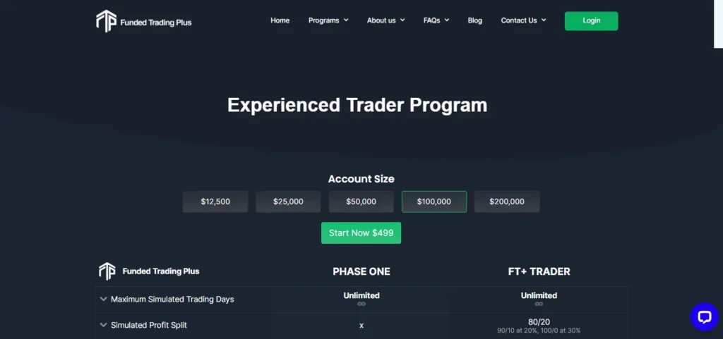 The Experienced Trader Program