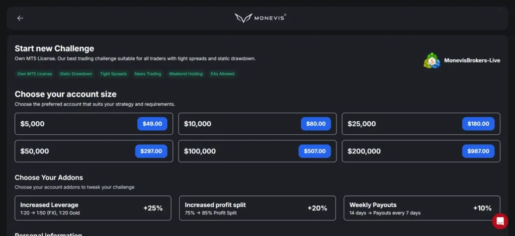 Monevis Proceed to checkout