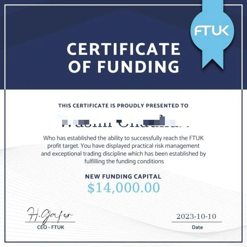 FTUK Payout Certificates 