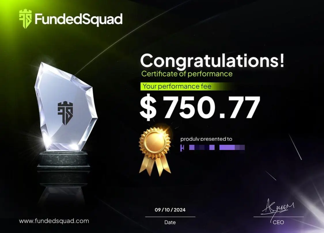 FundedSquad Payout Certificates