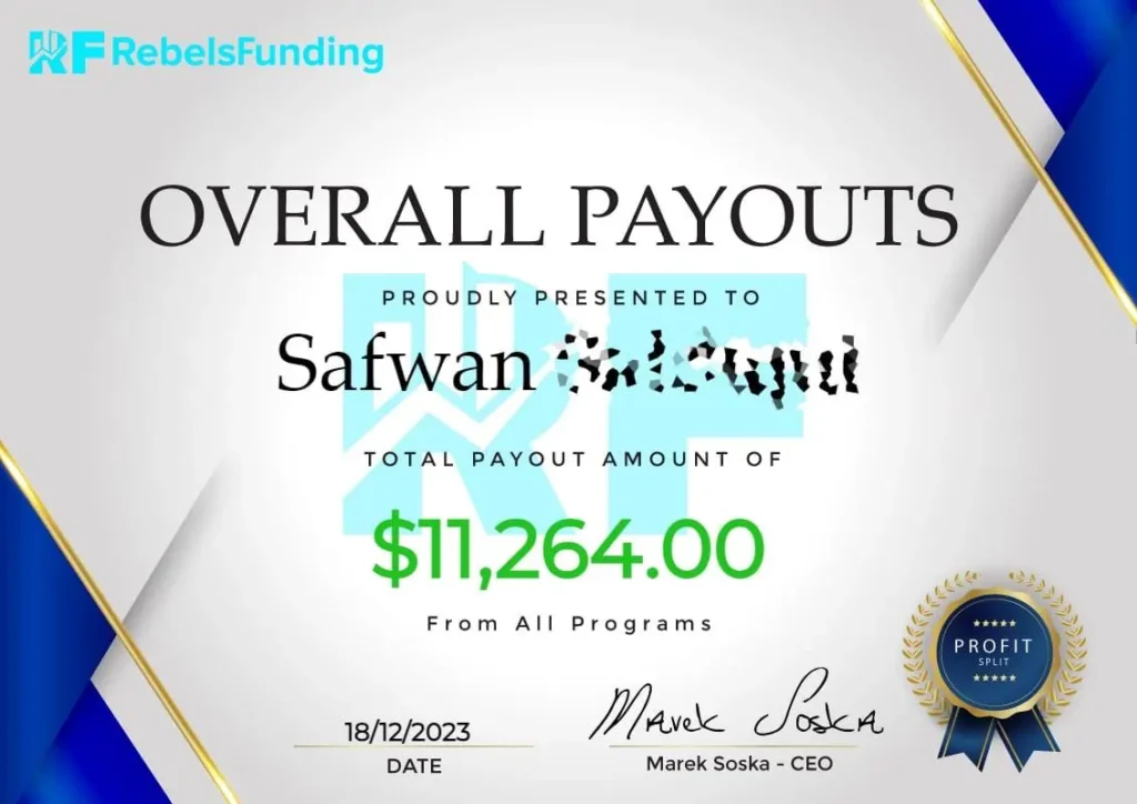 Rebels Funding Payout Certificates