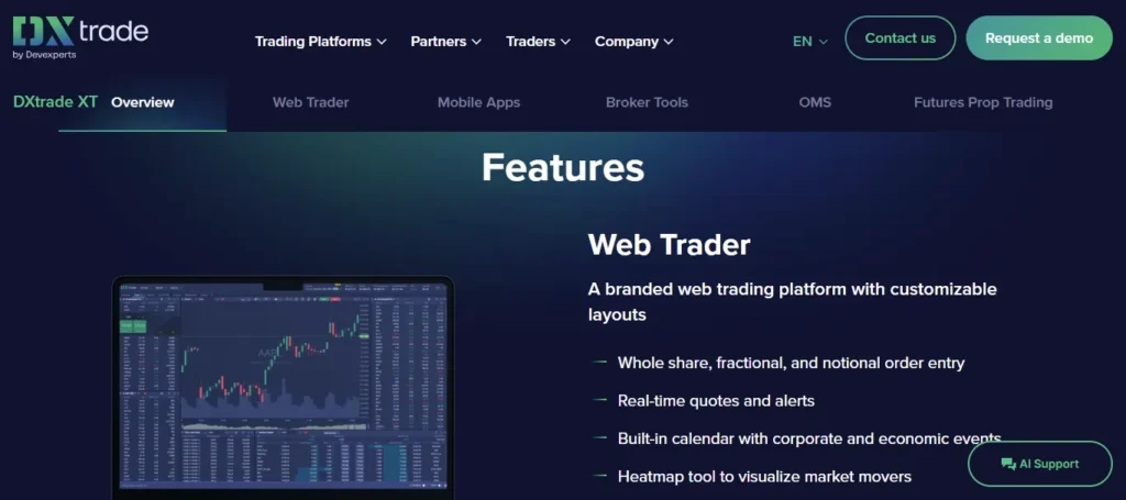 DXtrade Feature
