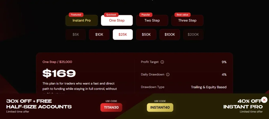 TCM One-Step Funding Plans 