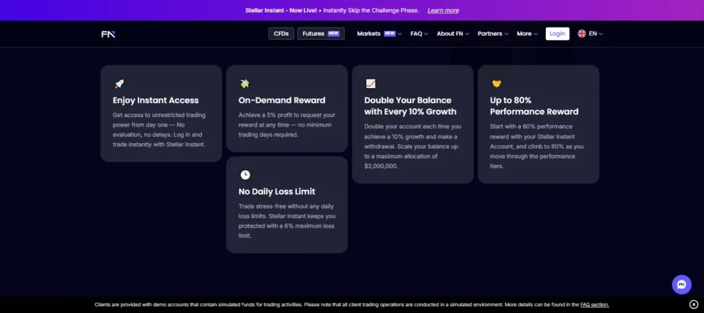 The Perks of Stellar Instant